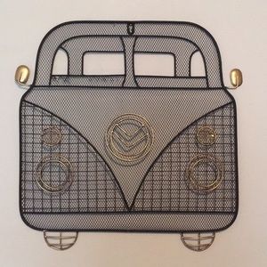 “VW” Hippie Bus Van Metal Wall Art Decor Screen